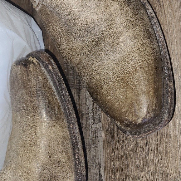 Sonora Leather distressed square toe knee boots - Picture 14 of 14